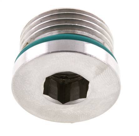 Plug UNF 7/8''-14 Stainless steel FKM with Internal Hex 630bar (8851.5psi)