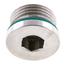 Plug UNF 7/8''-14 Stainless steel FKM with Internal Hex 630bar (8851.5psi)