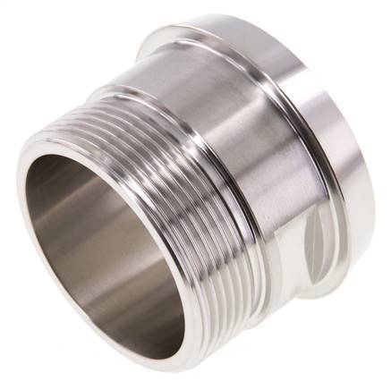 DIN 11851 Sanitary (Dairy) Fitting 68mm Cone x G2 inch Male Stainless Steel