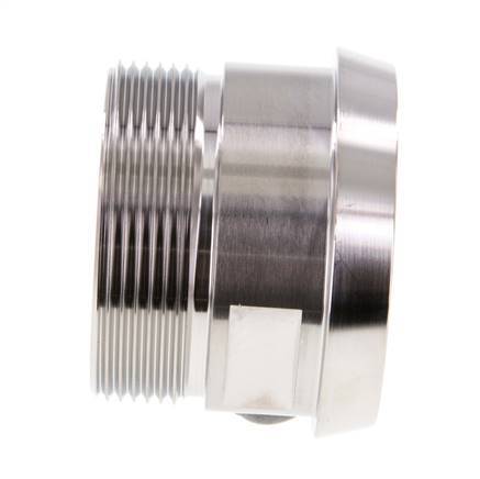 DIN 11851 Sanitary (Dairy) Fitting 68mm Cone x G2 inch Male Stainless Steel