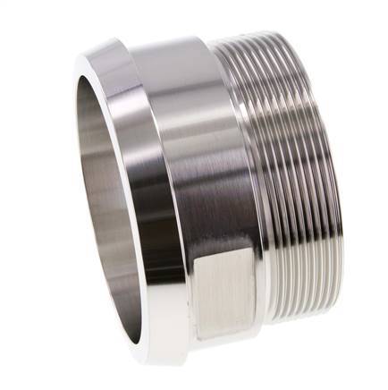 DIN 11851 Sanitary (Dairy) Fitting 100mm Cone x G3 inch Male Stainless Steel