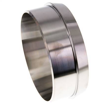Sanitary (Dairy) Fitting 121mm Cone x 114.3mm Weld End Stainless Steel