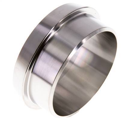 Sanitary (Dairy) Fitting 68mm Cone x 60.3mm Weld End Stainless Steel