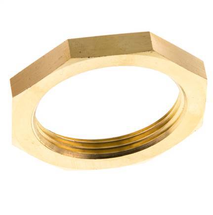 Lock Nut G1 1/2'' Brass