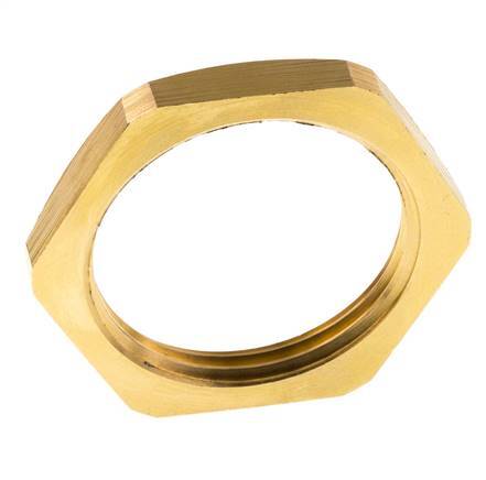 Lock Nut G1 1/4'' Brass