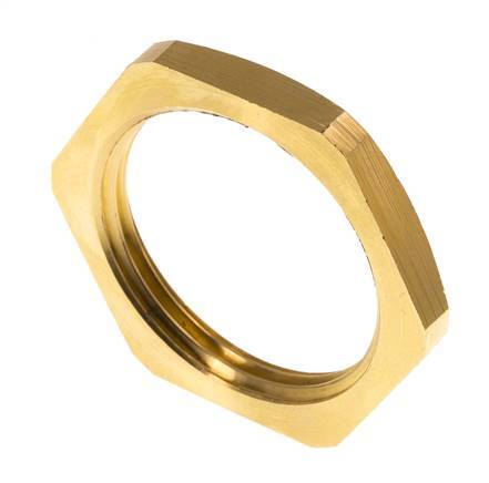 Lock Nut G1 1/4'' Brass