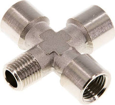 Cross Fitting R1/4'' Male - G1/4'' Female Nickel plated Brass 16 bar (224.8 psi)