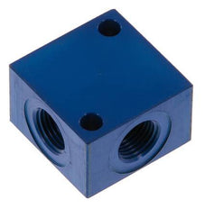 4-way Air Distributor G1/8'' Aluminium 16 bar (224.8 psi)