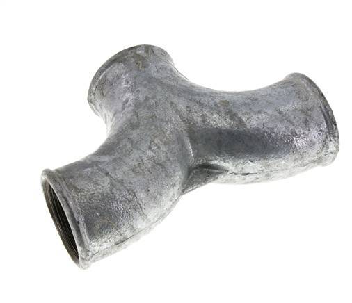 Tee Fitting Rp2'' Female Malleable cast iron 25bar (351.25psi)