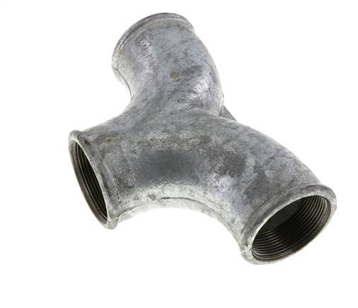 Tee Fitting Rp2'' Female Malleable cast iron 25bar (351.25psi)