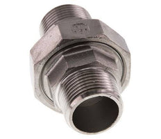 Union Straight Connector R1'' Stainless Steel Flat Seal PTFE 16bar (224.8psi)