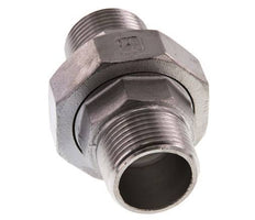 Union Straight Connector R1'' Stainless Steel Flat Seal PTFE 16bar (224.8psi)
