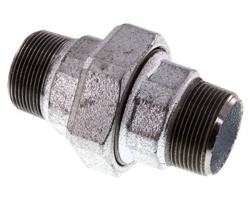 Union Straight Connector R1 1/2'' Cast Iron Flat Seal 25bar (351.25psi)