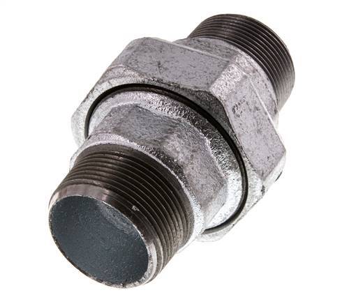 Union Straight Connector R1 1/2'' Cast Iron Flat Seal 25bar (351.25psi)