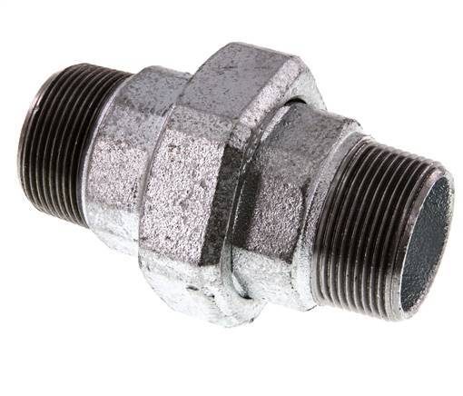 Union Straight Connector R1 1/2'' Cast Iron Flat Seal 25bar (351.25psi)