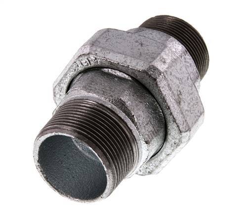 Union Straight Connector R1 1/2'' Cast Iron Flat Seal 25bar (351.25psi)