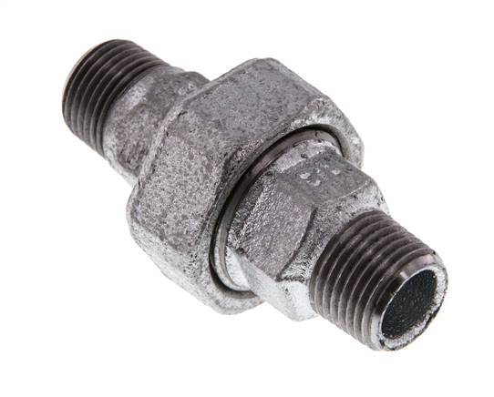 Union Straight Connector R1/2'' Cast Iron Flat Seal 25bar (351.25psi)