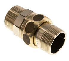 Union Straight Connector R1 1/4'' Brass Flat Seal Centellen 16bar (224.8psi)