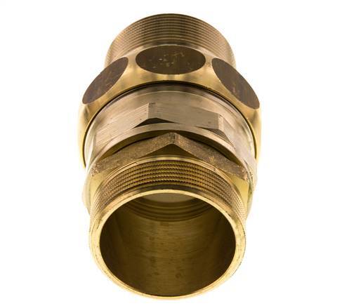 Union Straight Connector R2'' Brass Flat Seal Centellen 16bar (224.8psi)