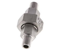 Union Straight Connector R1/8'' Stainless Steel Flat Seal PTFE 16bar (224.8psi)