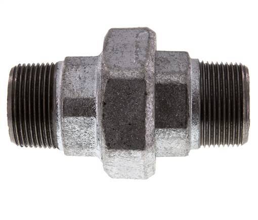 Union Straight Connector R1 1/4'' Cast Iron Flat Seal 25bar (351.25psi)