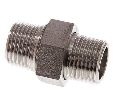 Double Nipple R1/2'' Separable Stainless Steel Conical Seal 40bar (562.0psi)