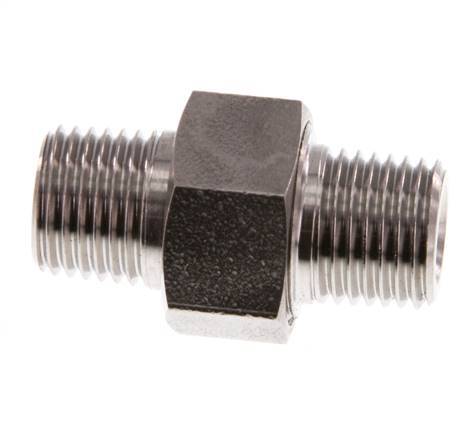 Double Nipple R1/4'' Separable Stainless Steel Conical Seal 40bar (562.0psi)