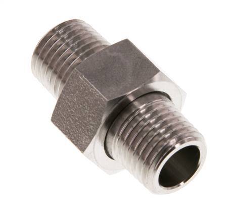 Double Nipple R1/4'' Separable Stainless Steel Conical Seal 40bar (562.0psi)