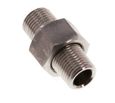 Double Nipple R1/8'' Separable Stainless Steel Conical Seal 40bar (562.0psi)