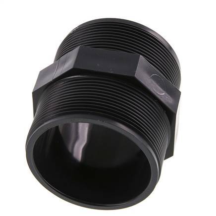 Reducing Double Nipple G2 1/2'' PVC-U 16bar (224.8psi) EN 1452-3