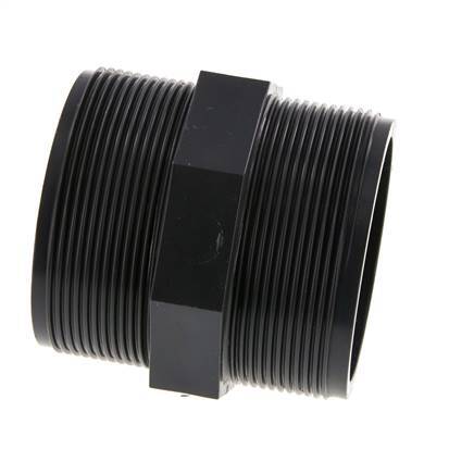 Reducing Double Nipple G2 1/2'' PVC-U 16bar (224.8psi) EN 1452-3