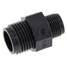 Reducing Double Nipple G3/8'' x G1/2'' PVC-U 16bar (224.8psi) EN 1452-3 [5 Pieces]