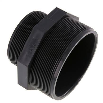Reducing Double Nipple G3'' x G4'' PVC-U 16bar (224.8psi) EN 1452-3