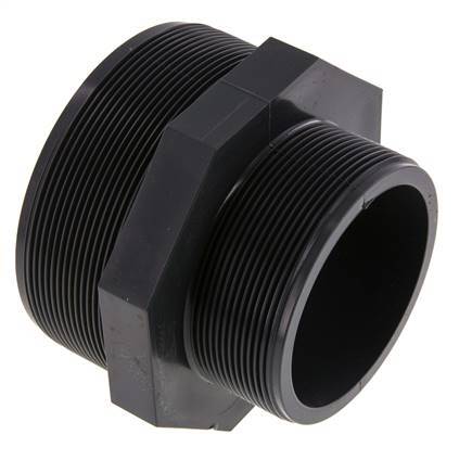 Reducing Double Nipple G3'' x G4'' PVC-U 16bar (224.8psi) EN 1452-3