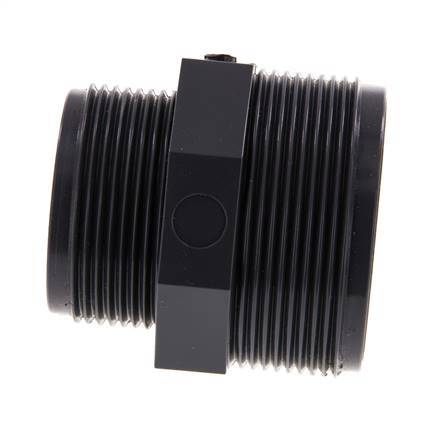 Reducing Double Nipple G1 1/2'' x G2'' PVC-U 16bar (224.8psi) EN 1452-3