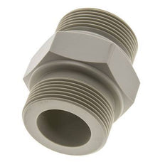 Double Nipple G1 1/2'' Polypropylene (pp) 10bar (140.5psi) FDA 55mm Hex