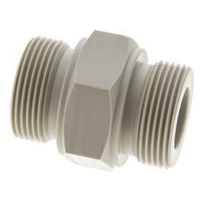Double Nipple G1 1/4'' Polypropylene (pp) 10bar (140.5psi) FDA 50mm Hex