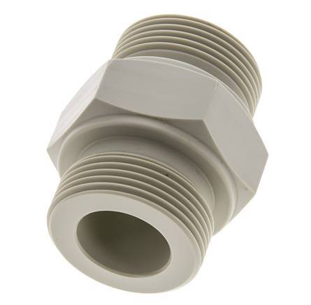 Double Nipple G1 1/4'' Polypropylene (pp) 10bar (140.5psi) FDA 50mm Hex