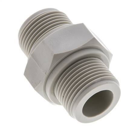 Double Nipple G3/4'' Polypropylene (pp) 10bar (140.5psi) FDA 36mm Hex
