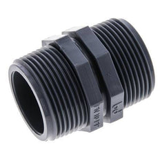 Double Nipple G1 1/4'' Polypropylene (pp) 10bar (140.5psi) FDA 46mm Hex