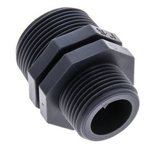 Reducing Double Nipple G1'' x G1 1/4'' Polypropylene (pp) 10bar (140.5psi) FDA 46mm Hex