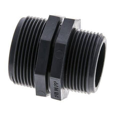 Reducing Double Nipple G1 1/4'' x G1 1/2'' Polypropylene (pp) 10bar (140.5psi) FDA 54mm Hex