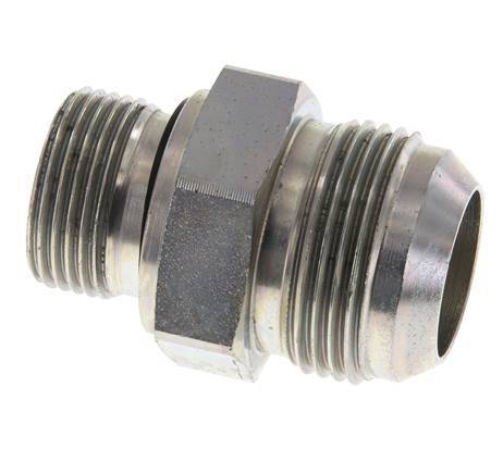 JIC Double Nipple G3/4'' x UN 1-5/16''-12 Steel NBR 170bar (2388.5psi)