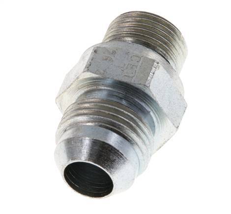JIC Double Nipple G3/8'' x UNF 3/4''-16 Steel NBR 275bar (3863.75psi) [2 Pieces]