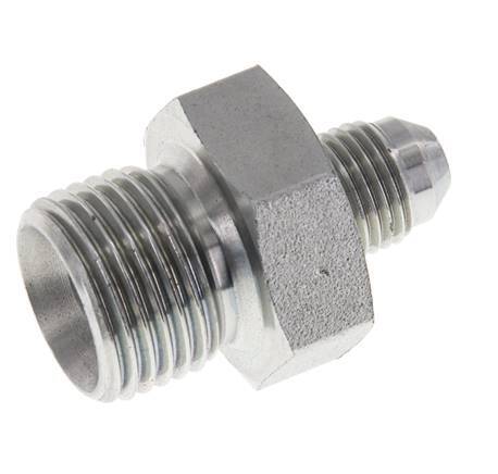 JIC Double Nipple G1/2'' x UNF 1/2''-20 Steel NBR 275bar (3863.75psi)