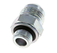JIC Double Nipple G3/8'' x UNF 7/8''-14 Steel NBR 210bar (2950.5psi) [2 Pieces]