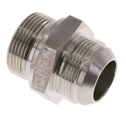 JIC Double Nipple G1 1/4'' x UN 1-5/8''-12 Stainless Steel FKM 140bar (1967.0psi)
