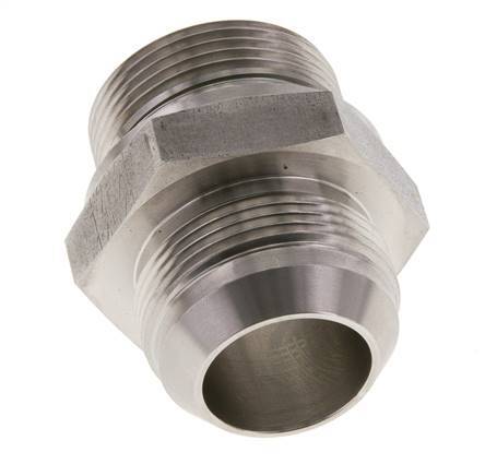JIC Double Nipple G1 1/4'' x UN 1-5/8''-12 Stainless Steel FKM 140bar (1967.0psi)