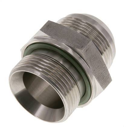 JIC Double Nipple G1 1/4'' x UN 1-5/8''-12 Stainless Steel FKM 140bar (1967.0psi)