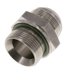 JIC Double Nipple G1 1/4'' x UN 1-5/8''-12 Stainless Steel FKM 140bar (1967.0psi)